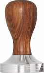 Feggrini Classic Coffee Tamper with Flat Surface 51mm Brown