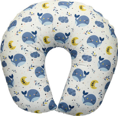 Bebe Stars Pernă de Alăptare Whale Albastru 47cm