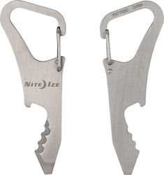 Niteize Καραμπίνερ Multi-tool Silver