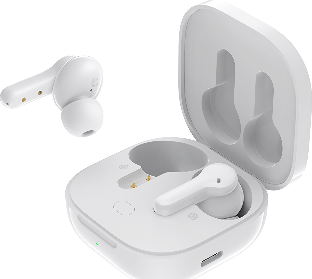 QCY T13 In-ear Bluetooth Handsfree Ακουστικά με Αντοχή στον Ιδρώτα και Θήκη Φόρτισης Λευκά | Skroutz.gr