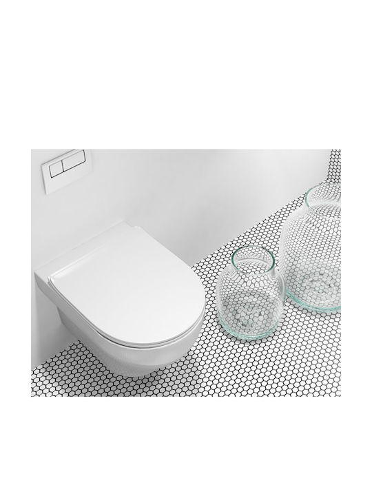 Orabella Clear Wandhängende Toilette Randlos Weiße Orabella Clear Wandhängende Toilette Randlos Weiße