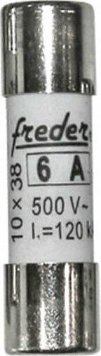 Adeleq Safety Cylindrical Porcelain 10x38mm 6A for Photovoltaic (88-806) 1pcs