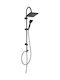 Ferro Squerto Shower Column without Mixer 106cm Black