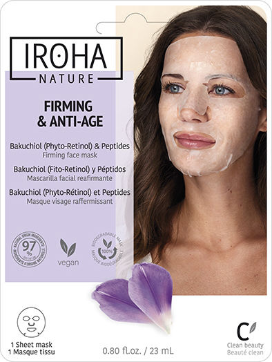 Iroha Nature Bakuchiol & Peptides Firming & Anti-Age Face Αnti-aging Mask 23ml