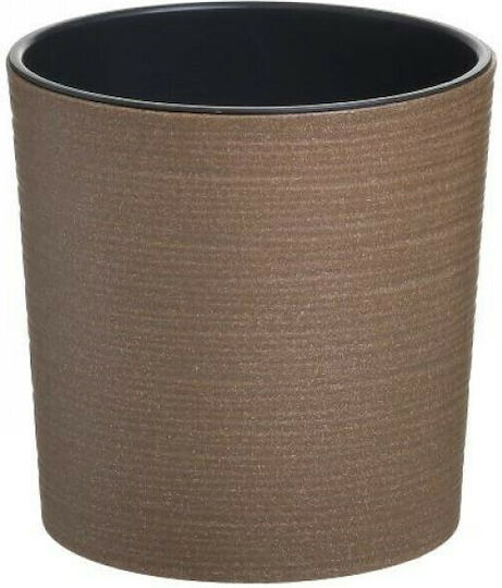 Click Planter Plastic Beige 19x19x20cm.