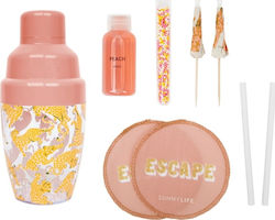 Sunnylife Σετ Cocktail Carry On Cocktail Kit Call Of The Wild Peachy Pink S1UCARCW