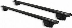 Nissan Μπάρες Οροφής Μεταλλικές SM 057 για Nissan Qashqai+2 (Σετ με πόδια και κλειδαριά) Μαύρες