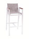 Gartenhocker Für Bar Außeneinsatz Aus Aluminium Weiß 52x58x108cm