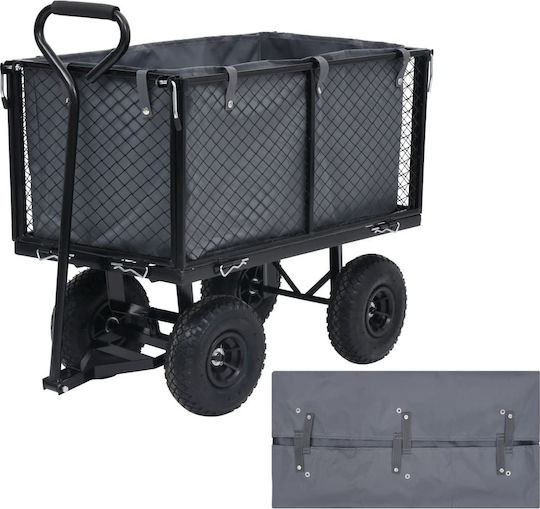 Husă Cărucior Grădină Gri Deschis 81 X 41 X 40 Cm Textilă