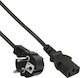 InLine Schuko - IEC C13 Cable 5m Μαύρο 16655
