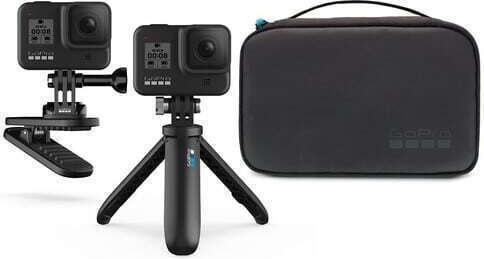 GoPro Travel Kit Accessory Set for GoPro Hero 10 / Hero 11 / Hero 11 Mini / Hero 12 / Hero 2018 / Hero 3 / Hero 3+ / Hero 4 / Hero 4 Session / Hero 5 / Hero 5 Session / Hero 6 / Hero 7 / Hero 8 / Hero 9 / Max
