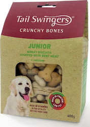 Pet Interest Crunchy Bones Junior Biscuiți pentru cățeluși cu Pui și Carne de vită 400gr 1326-T