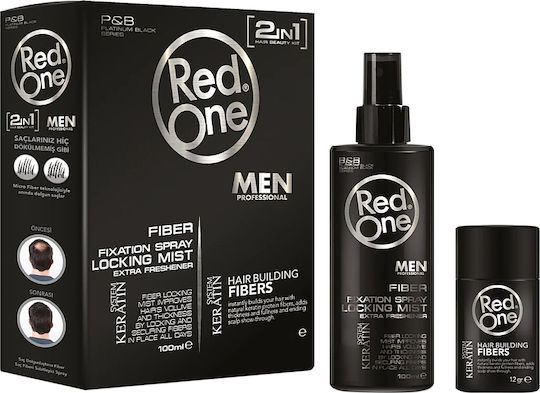 Red One Hair Fiber Topic Σετ Περιποίησης Μαλλιών Όγκου με Λοσιόν 2τμχ