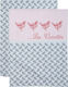 Viopros Kitchen Towels from 100 Percent Cotton in Gray Color 50x70cm 2 Pieces