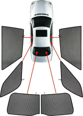 CarShades Car Side Shades for VW Touareg Five Door (5D) 6pcs PVC.