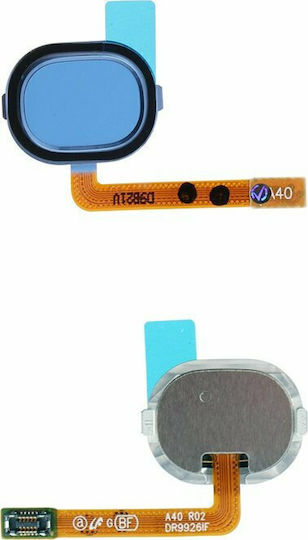 Samsung Καλωδιοταινία με Δακτυλικό Αποτύπωμα Μπλε (Galaxy A40)