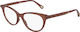 Chloe Plastic Eyeglass Frame Cat Eye Brown CH00...