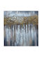 Fylliana Gold Πίνακας σε Καμβά 60x60cm