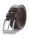 Legend Accessories 1757 Men's Artificial Leather Wide Belt Brown