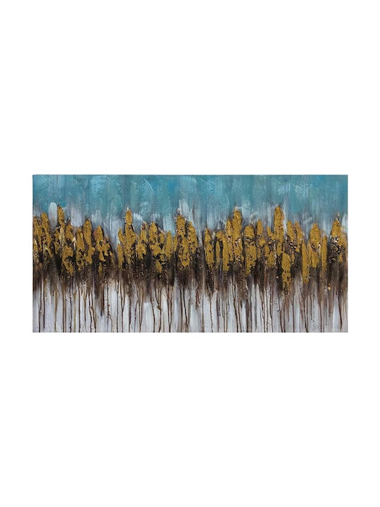 Fylliana Gold Forest Πίνακας σε Καμβά 120x60cm