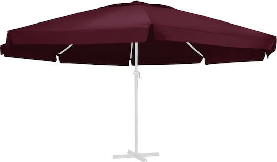 vidaXL Burgundy Replacement Umbrella Fabric 6m