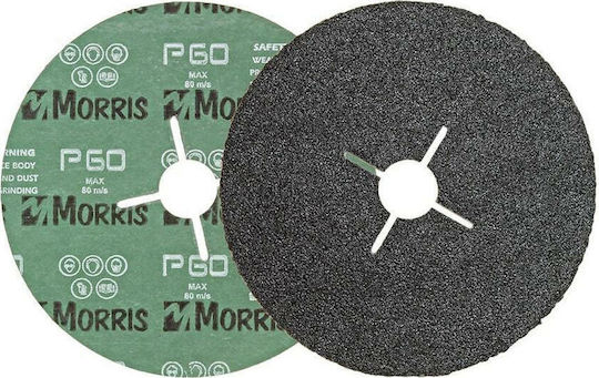Morris Δίσκος Fibre 125mm SF Φύλλο Λείανσης Έκκεντρου Τριβείου K16 125x125mm