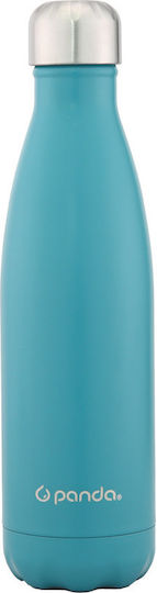 Panda Μπουκάλι Θερμός Ανοξείδωτο 500ml Τιρκουάζ