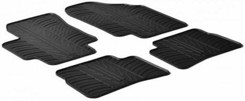 Gledring Set of Front and Rear Mats 4pcs for Opel Zafira 2005-2014 Black