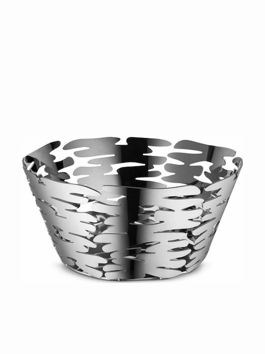 Alessi Barket Fruit Bowl Inox Silver 21x21x10cm