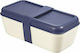 Milan Lunchbox Kunststoff Blau Geeignet für die Mikrowelle 750ml 1Stück