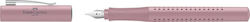 Faber-Castell Grip 2010 Schreibfeder Mittel 0.7mm Rosa aus Stahl mit Blau Tinte