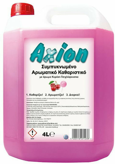 Axion Επαγγελματικό Καθαριστικό Υγρό Γενικής Χρήσης με Άρωμα Κεράσι-Τσιχλόφουσκα 4 τμχ Κεράσι - Τσιχλόφουσκα 4x4lt
