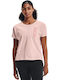 Under Armour Live Repeat Graphic Women's Athletic T-shirt Pink