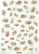 ITD Collection Rice paper Small Roses Yellow & ...