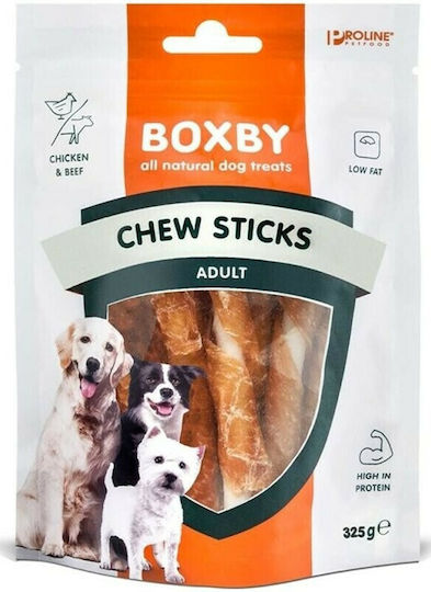 Proline Boxby Chew Sticks Leckerli für Hunde mit Huhn und Rindfleisch 360gr BXB206