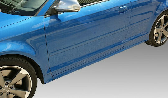 Motordrome Door Sill Car Sideways Spoiler for Audi A3 8P 2003-2012 3d Compatible with Audi A3