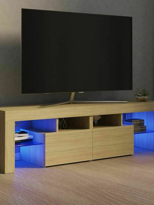 TV Stand with LED Lighting Sonoma M140xW35xH40cm