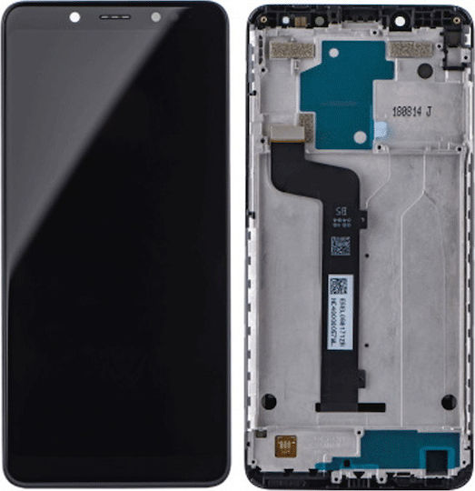 Xiaomi Οθόνη mit Touch-Mechanismus und Rahmen für Redmi Note 5 (Schwarz)