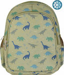A Little Lovely Company Dinosaurs School Bag Backpack Kindergarten in Green color 13lt
