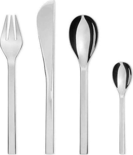 Alessi Colombina Cutlery Set Stainless Silver 24pcs
