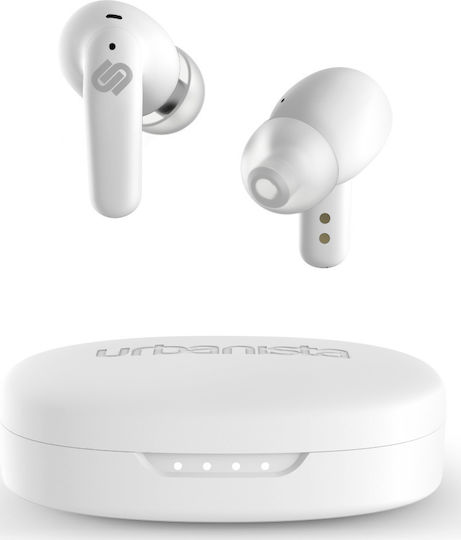 Urbanista Seoul In-ear Bluetooth Handsfree Ακουστικά με Αντοχή στον Ιδρώτα και Θήκη Φόρτισης Pearl White