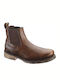 Harley Davidson Men's Leather Chelsea Ankle Boots Brown