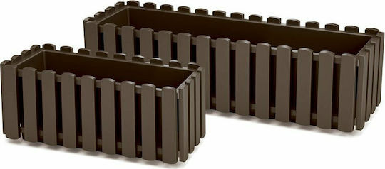 Prosperplast Boardee Fence Ghiveci Plastic Bronze 58x18x16.2cm.