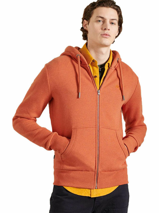 Sweatshirt mit Kapuze Rust Orange