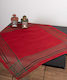 Silk Fashion 2447 Christmas Tablecloth Fabric Red L180xW140cm.