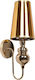 GloboStar Laura Modern Leuchte Wand mit Fassung E27 Gold 15x48cm
