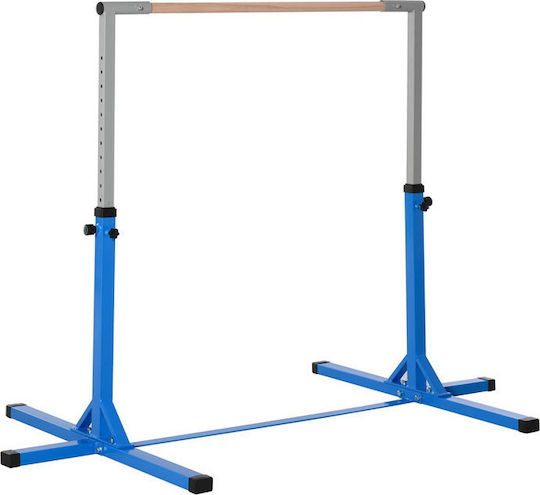HomCom Pull-Up & Dip Bar without Weights Children's Adjustable Floor Punching Bag (197cm x 121cm x 95-145cm)