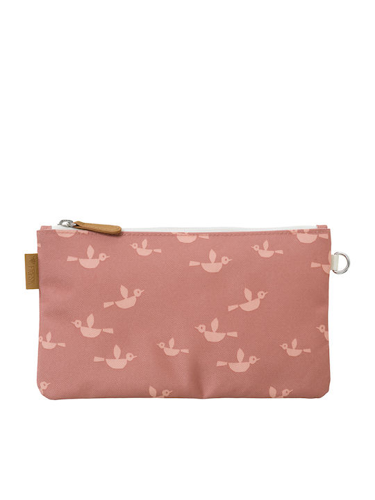 Fresk Damen Necessaire Birds in Rosa Farbe 15cm