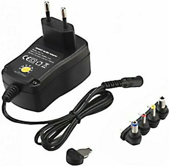 KAL Electronics Adjustable Universal Power Adapter 1A with 4 Plug (YSV1000-1000)