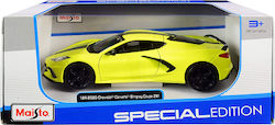 Maisto Chevrolet Corvette Stingray Coupe '20 Μεταλλική Φιγούρα Μοντελισμού Κίτρινη σε Κλίμακα 1:24 11.4x10.5εκ.